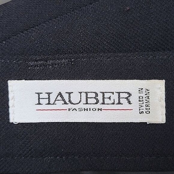 Vtg black wool blend gathered side split maxi skirt - Picture 5 of 10